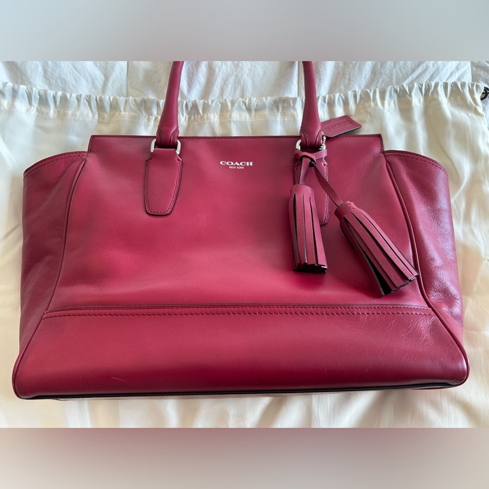 Coach Legacy Medium Candace Carryall in Carnelian